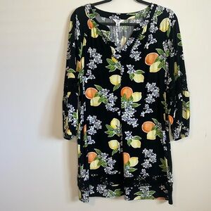 Black Citrus dress. Crown and Ivy